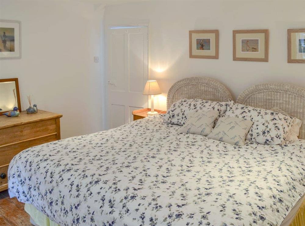 Comfortable double bedroom at Beehive Cottage in St Breock, near Wadebridge, Cornwall