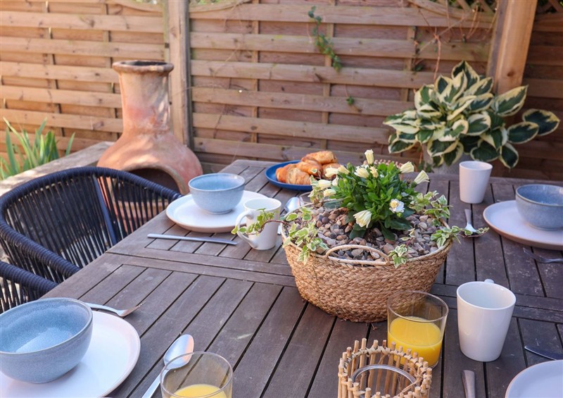 Enjoy a cup of tea on the patio (photo 2) at Beehive, Gillingham near Beccles