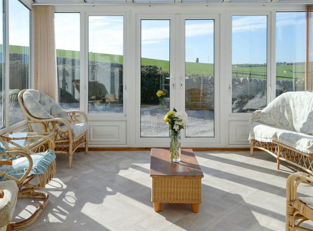Conservatory at Bel-Mar in Whithorn, near Newton Stewart, Wigtownshire