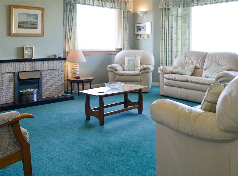 Living room at Bel-Mar in Whithorn, near Newton Stewart, Wigtownshire