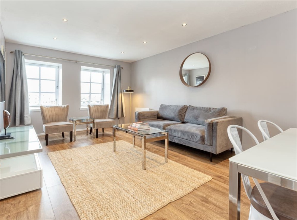 Living area at Bell Apartment in Glasgow, Lanarkshire