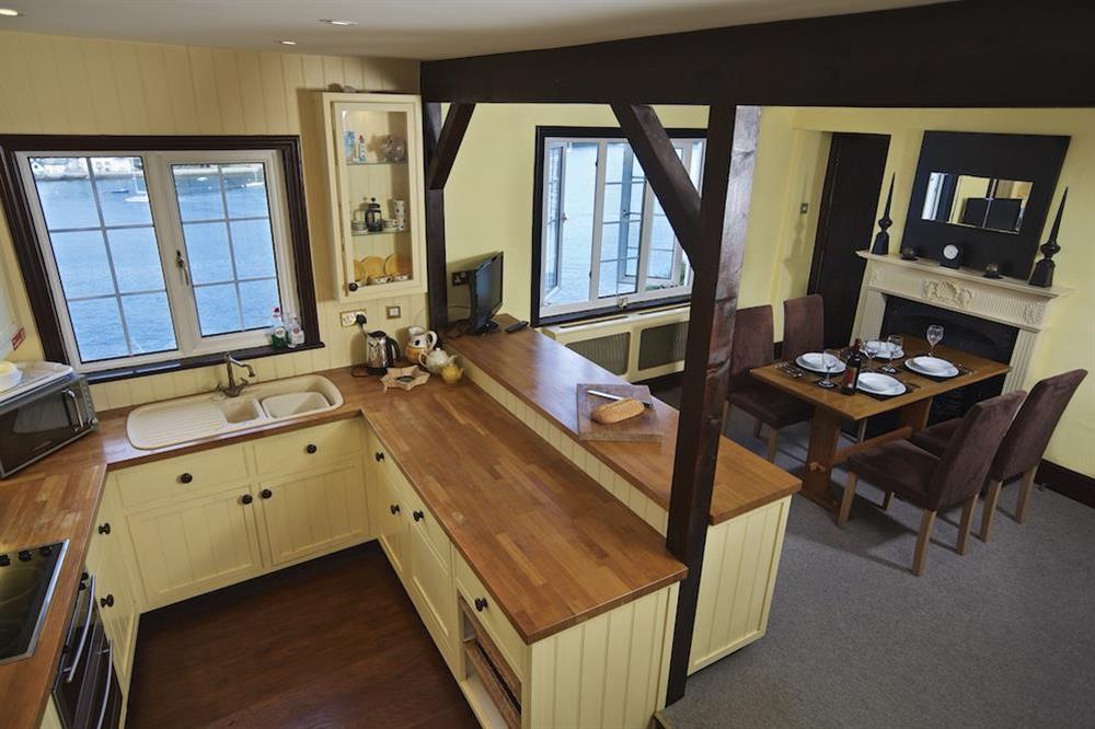 Kitchen and dining area at Bell Cottage in South Town, Dartmouth