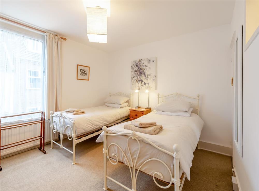 Twin bedroom at Bell Cottage in Whitstable, Kent