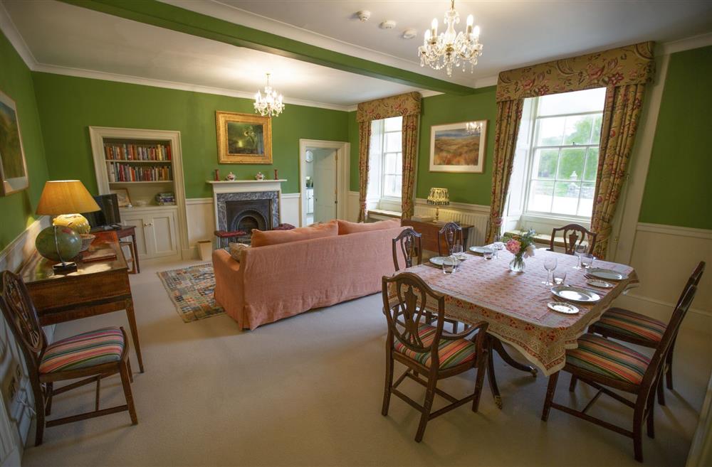 Opulent dining and sitting room