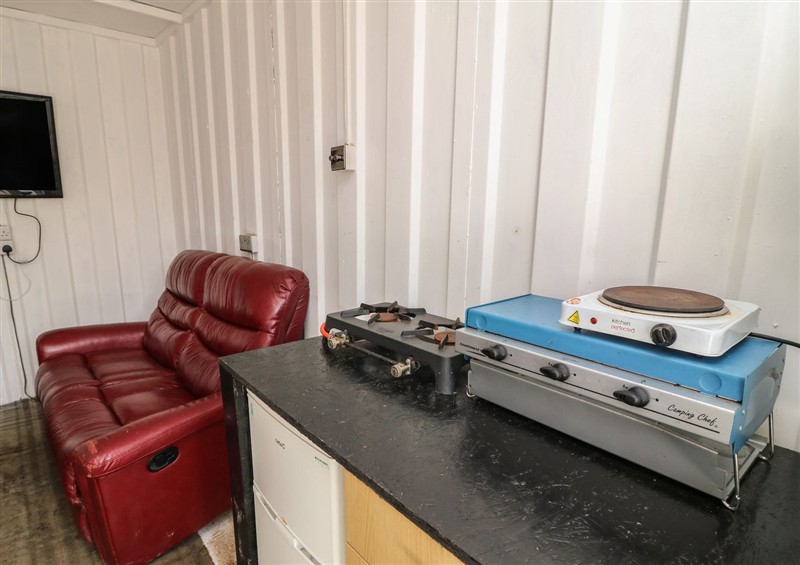 Kitchen at Bell Tent One, Holmesfield near Dronfield