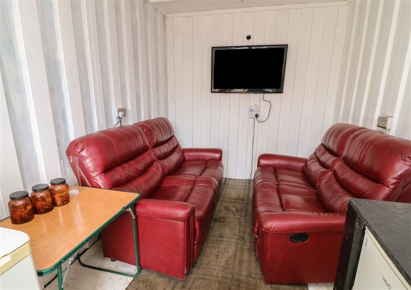 The living area at Bell Tent Three, Holmesfield near Dronfield