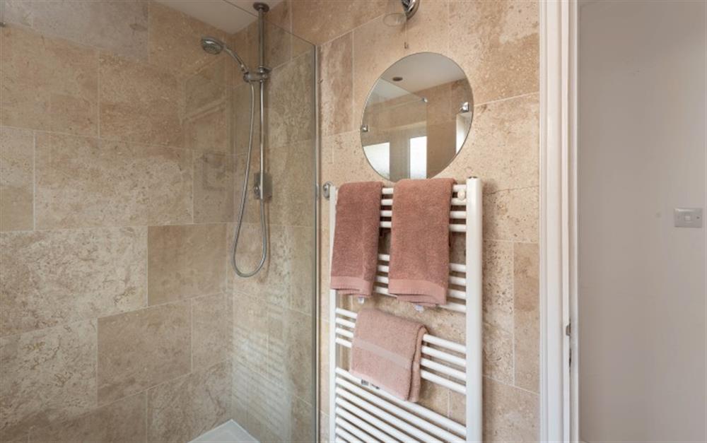 Modern shower room at Bella Nites in Lyme Regis