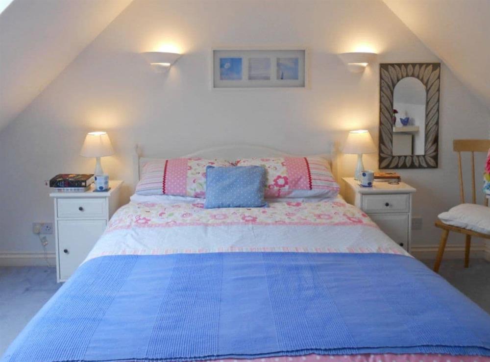 Double bedroom at Bellagio in Padstow, Cornwall., Great Britain