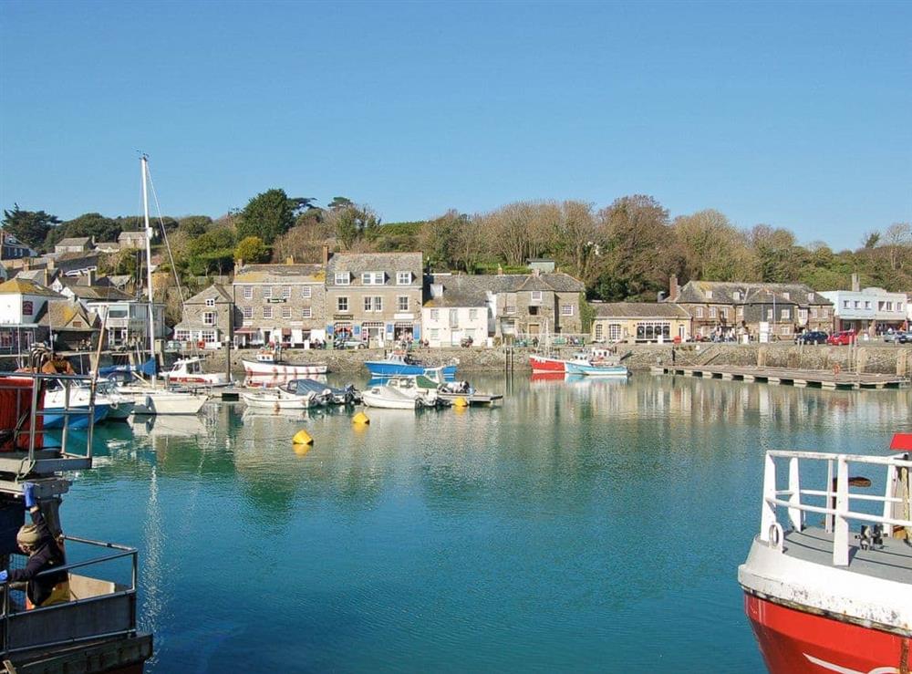 Padstow Harbour at Bellagio in Padstow, Cornwall., Great Britain