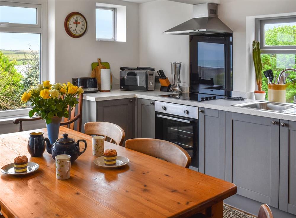 Kitchen/diner at Bellair in Widemouth Bay, near Bude, Cornwall