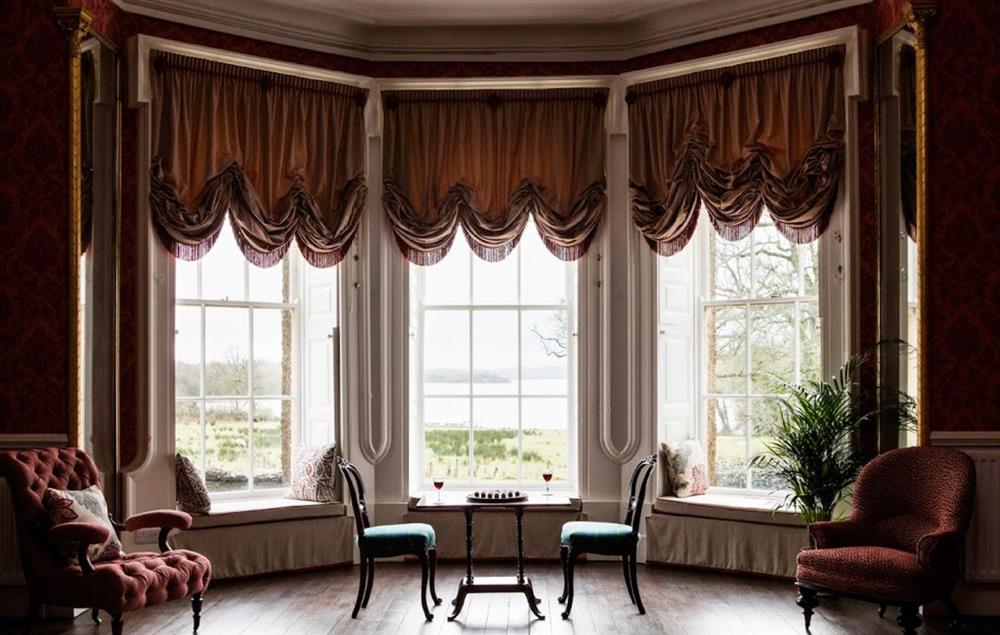 Second drawing room overlooking the lake at Belle Isle Castle, Enniskillen