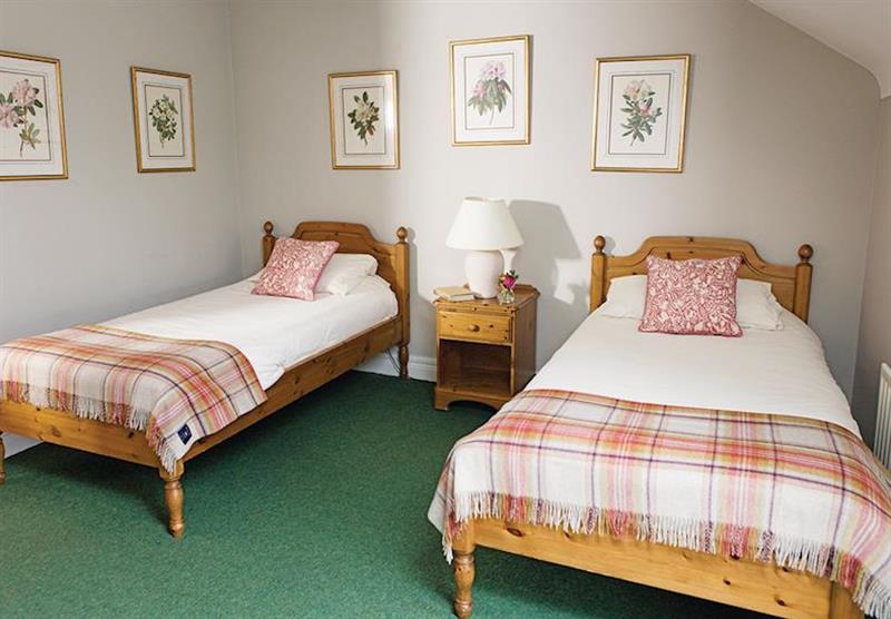 Twin bedroom in Lime Cottage at Belle Isle Estate in Lisbellaw, Nr. Enniskillen