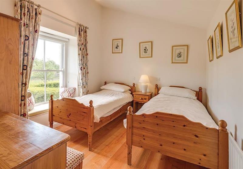 Twin bedroom in Walled Garden Cottage at Belle Isle Estate in Lisbellaw, Nr. Enniskillen