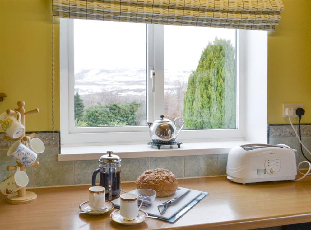 Lovely views from the kitchen at Belle View in near Frosterley, County Durham, England