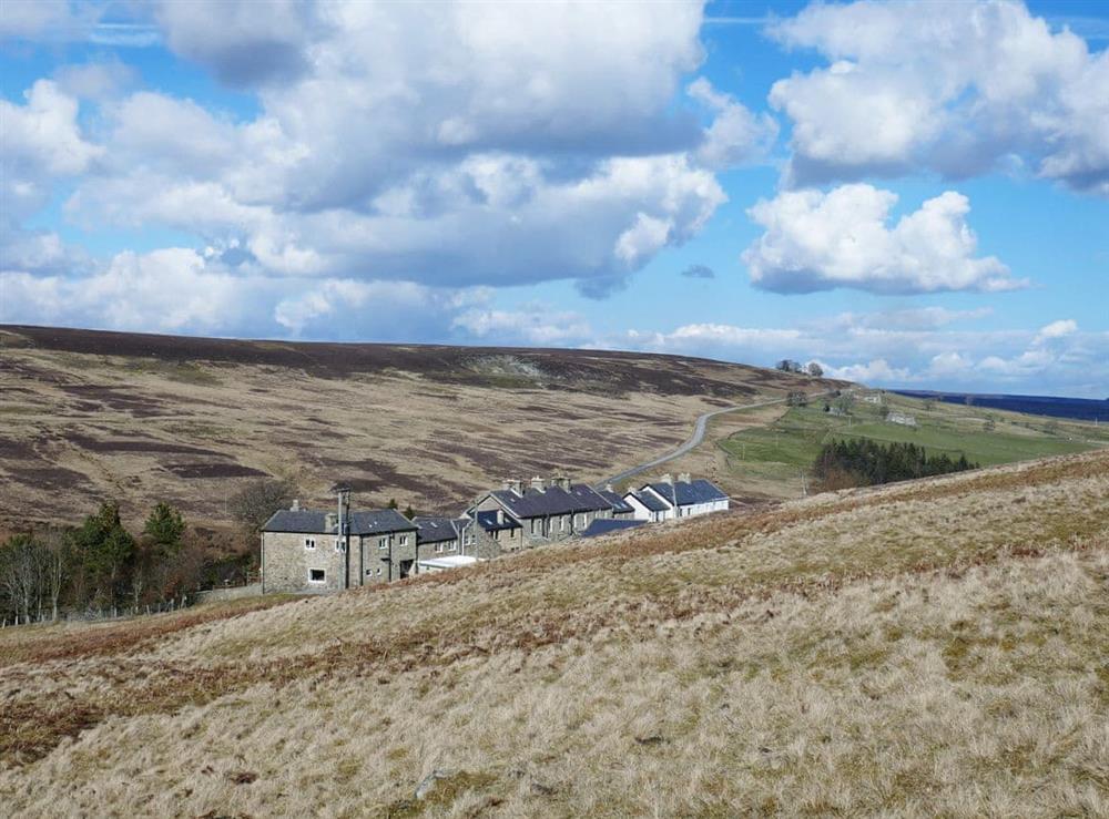 Sat amongst the hills of Weardale at Belle View in near Frosterley, County Durham, England