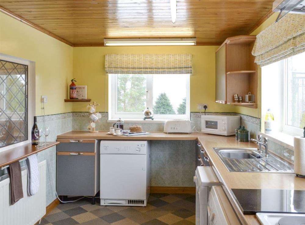 Well-equipped kitchen at Belle View in near Frosterley, County Durham, England