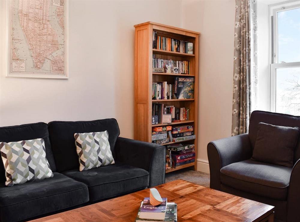 Living room at Belmont Apartment in Arnside, near Grange-over-Sands, Cumbria