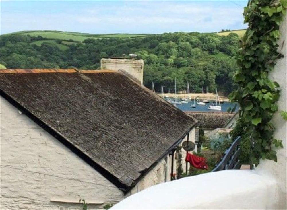 View from terrace at Below Deck in Fowey, Cornwall