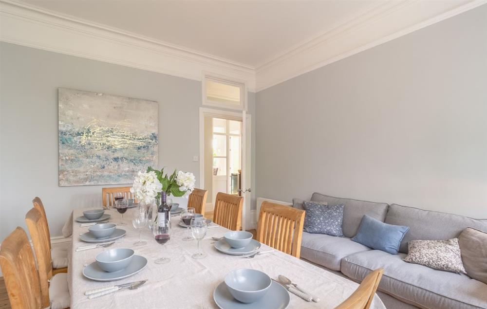 Ground floor: Dining room with seating for twelve  at Belstead House, Aldeburgh