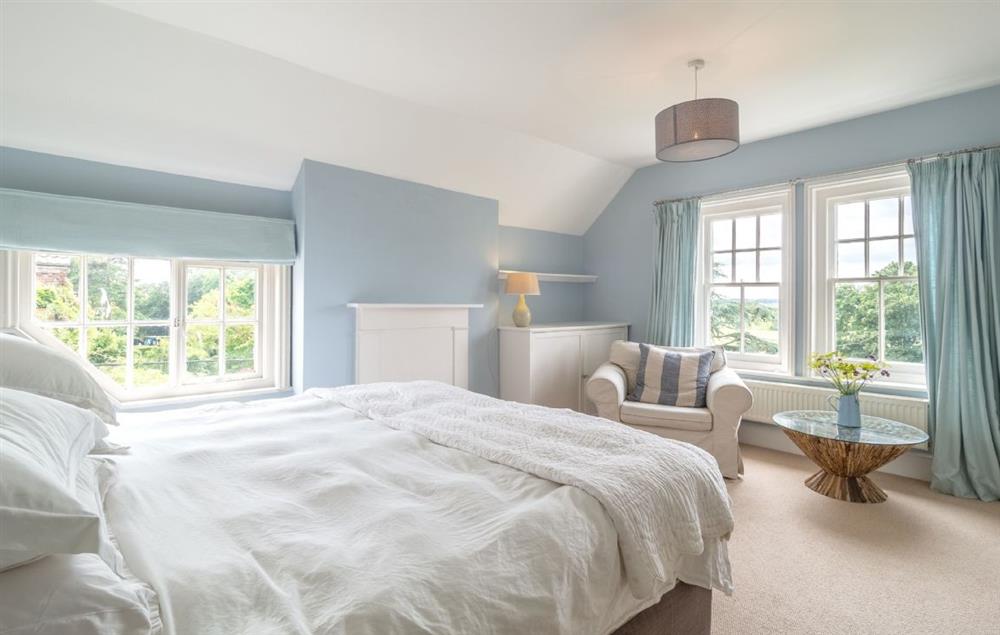Second floor: Bedroom three with zip and link super-king bed at Belstead House, Aldeburgh