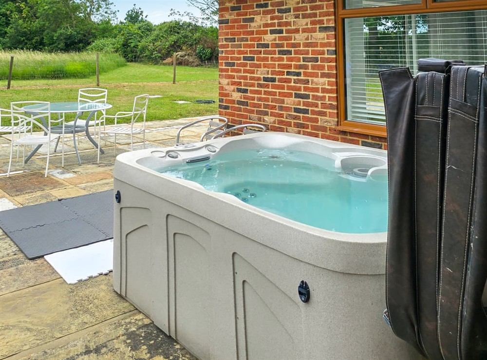 Hot tub at Belt Annexe in Writtle, near Chelmsford, Essex