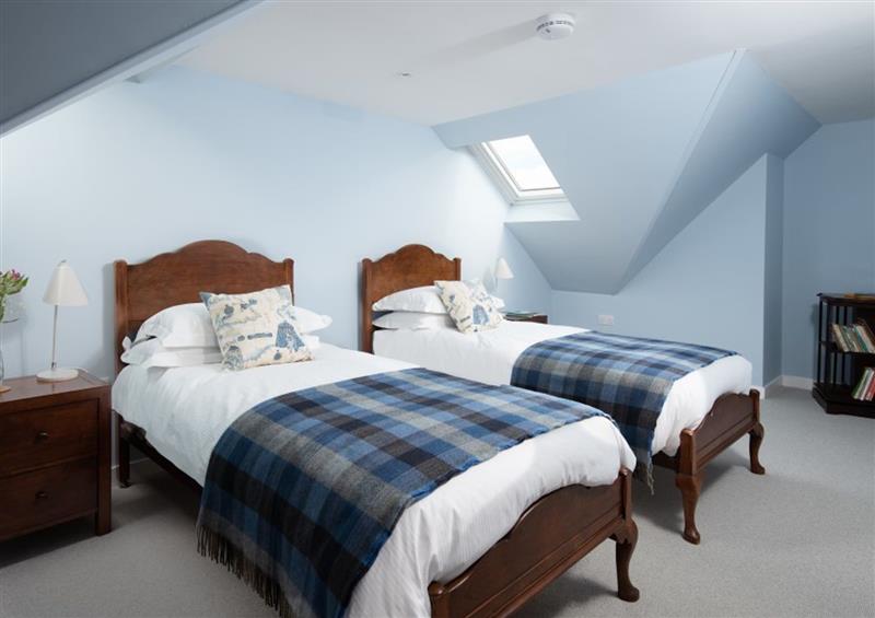 One of the 6 bedrooms at Beltie Lodge, Borgue