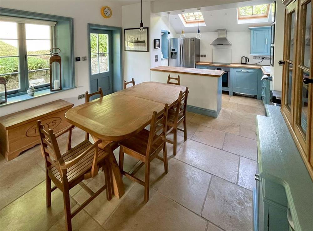 Dining room at Belverdere Cottage in St Lawrence, Isle of Wight