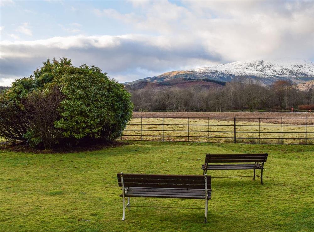 Sitting out area with great views at Ben Ledi View in Callander, Perthshire