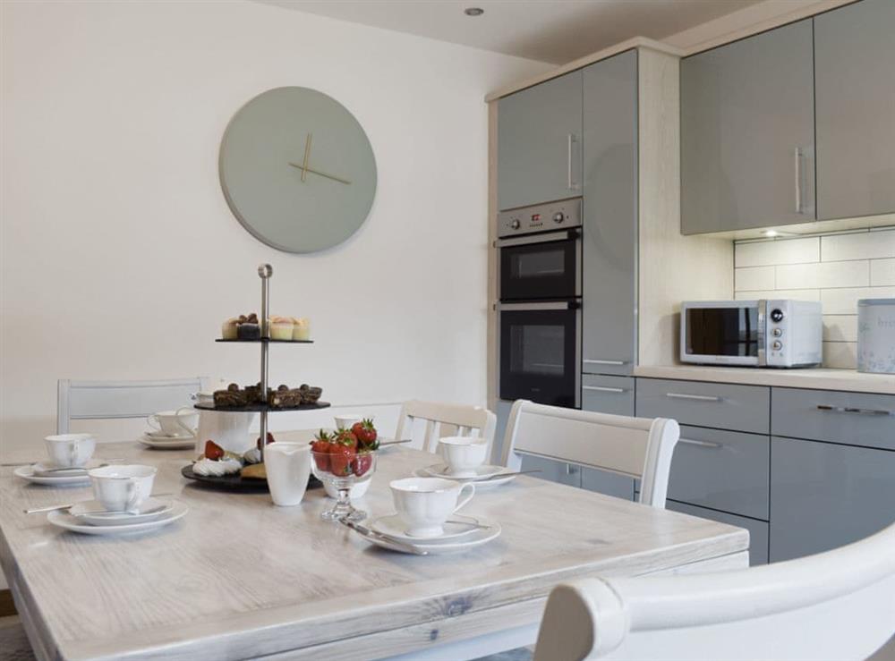 Convenient dining area within kitchen at Ben The Hoose in Anstruther, Fife, Scotland