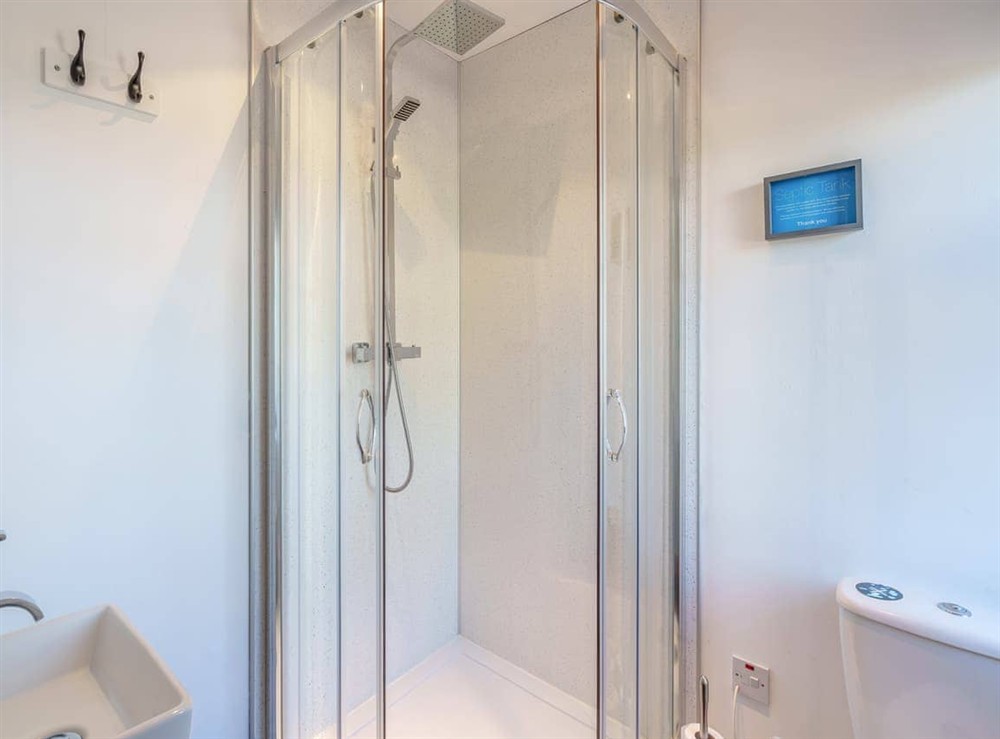 Shower room at Ben View in Aberlour, Banffshire