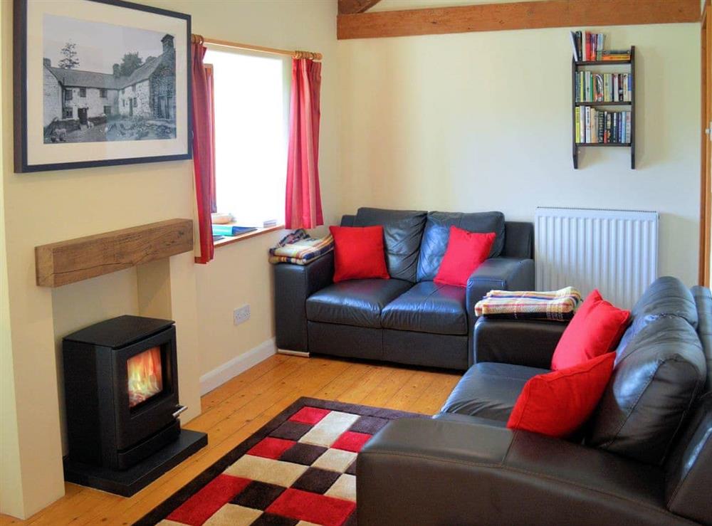 Attractive living room at Benar Cottage in Penmachno, near Betws-y-Coed, Gwynedd