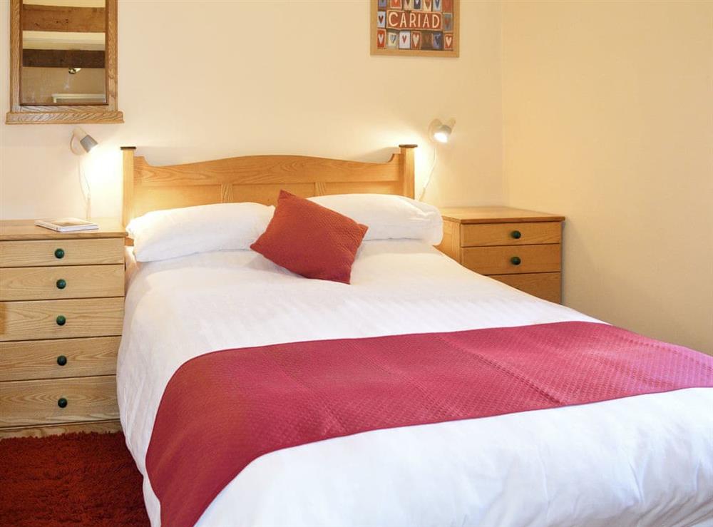 Comfortable double bedroom at Bwthyn Rhosyn, 