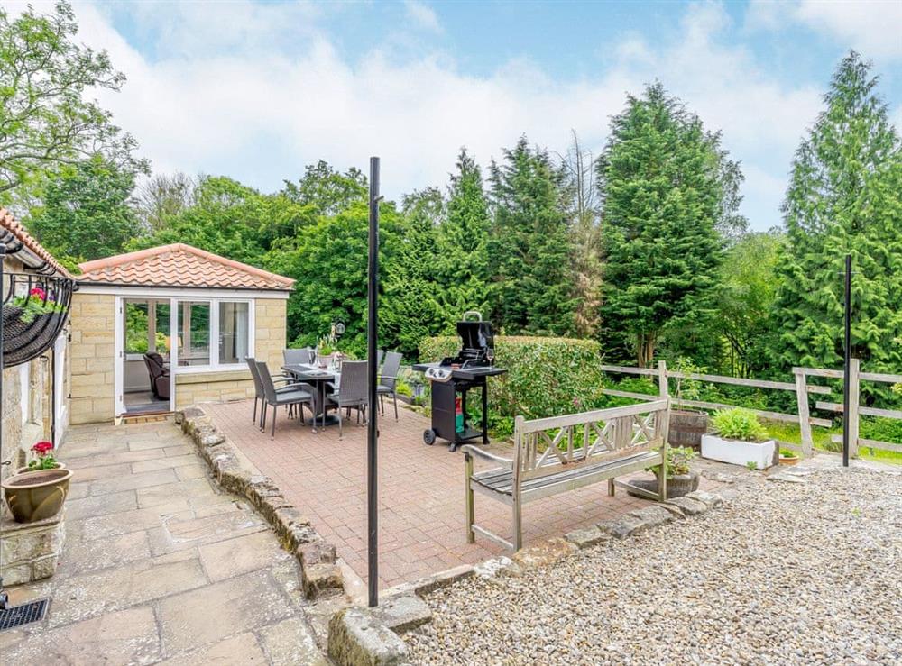 Outdoor area at Benchmark Cottage in Glaisdale, North Yorkshire