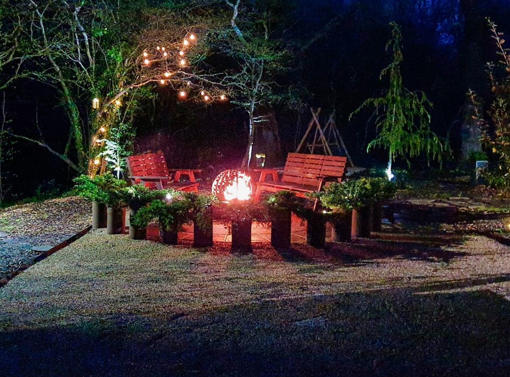 Outdoor area at Benchwood House in Hastings, East Sussex