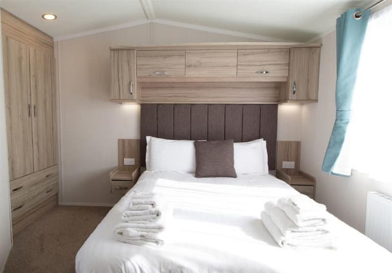 Double bedoom in the Ailsa at Bennane Shore Holiday Park in Lendalfoot, South West Scotland