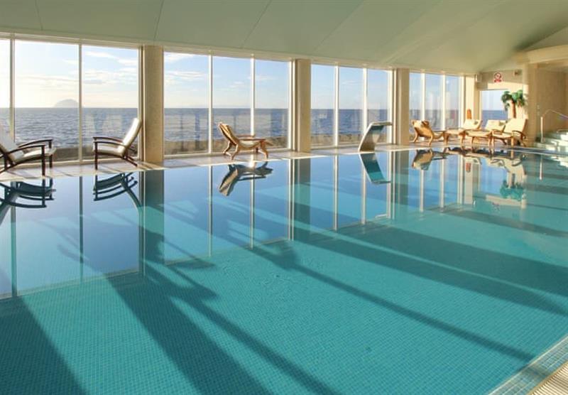 Indoor pool and seating