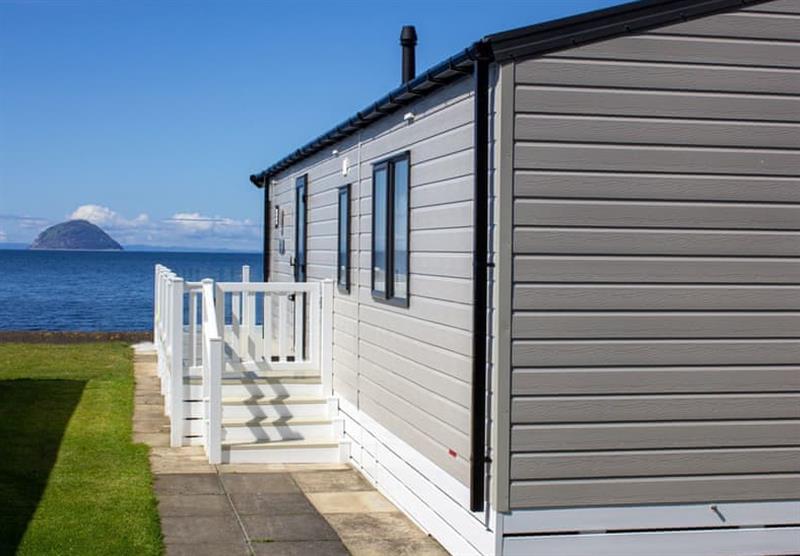 Views from the Arran at Bennane Shore Holiday Park in Lendalfoot, South West Scotland