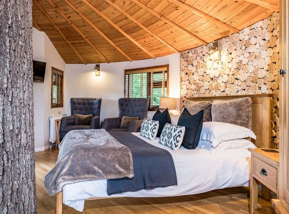 Enjoy the living room at Bensfield Treehouse in Wadhurst, East Sussex