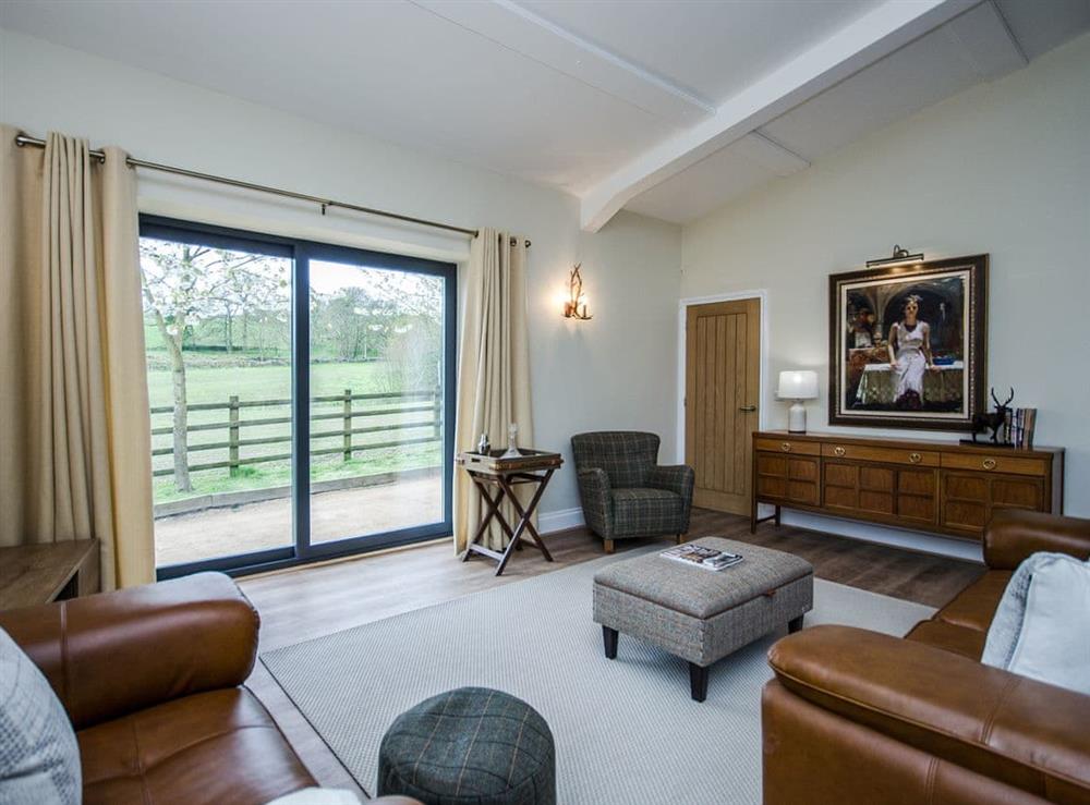 Lovely comfortable living space at Bentleys Barn in Press, near Matlock, Derbyshire