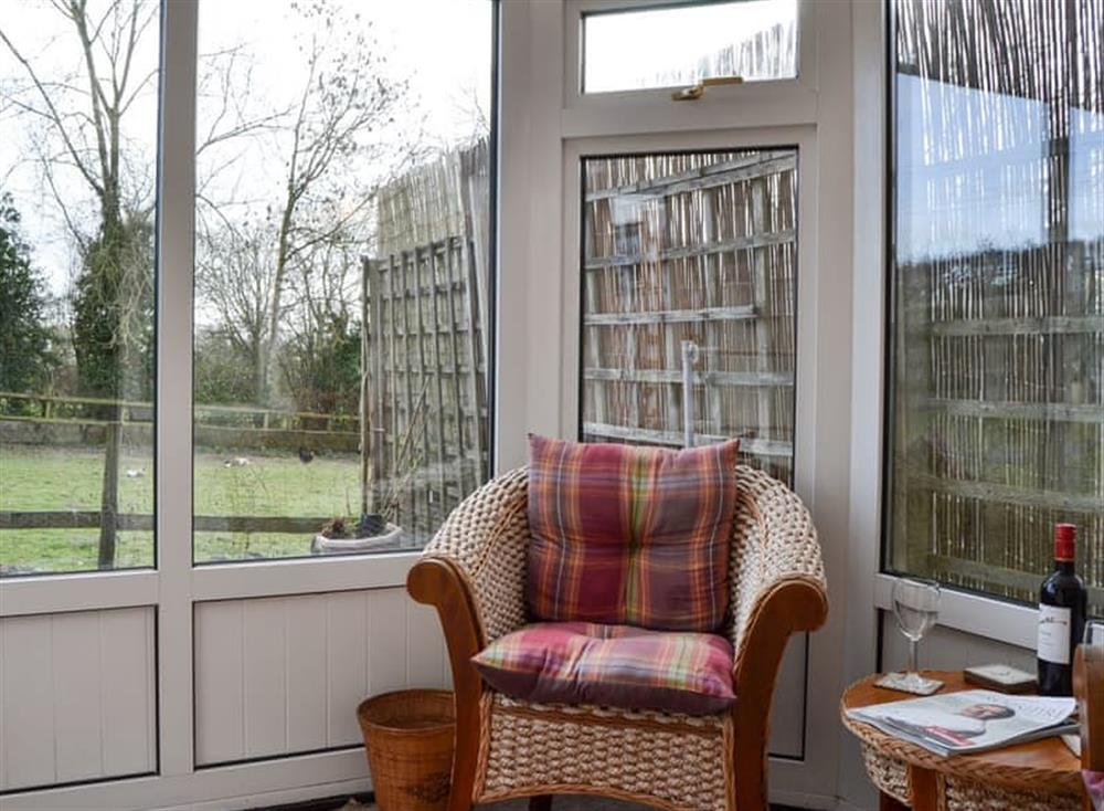 Sun room at Berries at Yew Tree Cottage in Whitton, near Ludlow, Shropshire