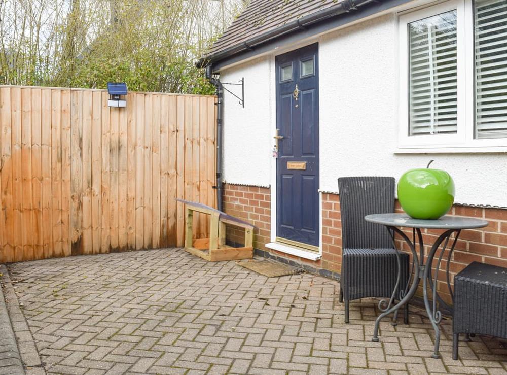 Outdoor area at Berry Lodge in Alcester, Warwickshire