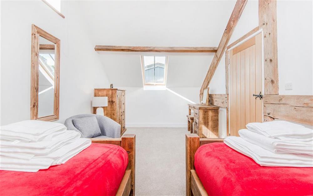 Plenty of space in the twin room at Berry's Barn in Colyton