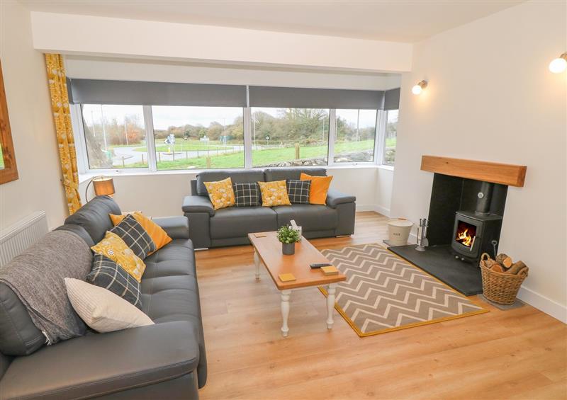 Enjoy the living room at Berth, Afonwen near Criccieth