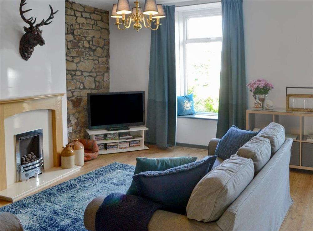 Comfortable living room at Bertram Cottage in Felton, near Alnwick, Northumberland