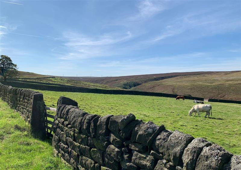 The setting around Bess Cottage at Bess Cottage, Cragg Vale