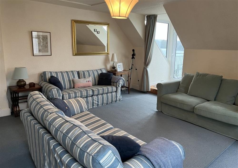 The living room at Bessborough Green in St Mawes