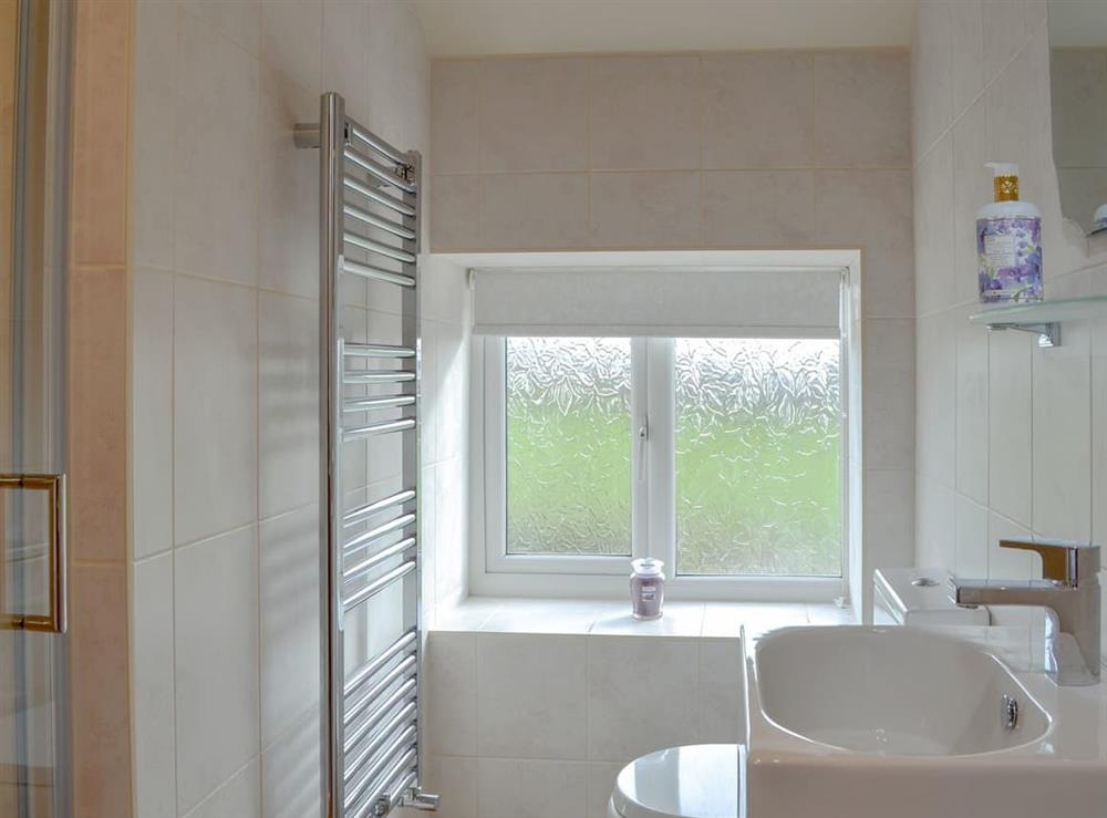 Bathroom at Besss Cottage in Byley, near Middlewich, Cheshire