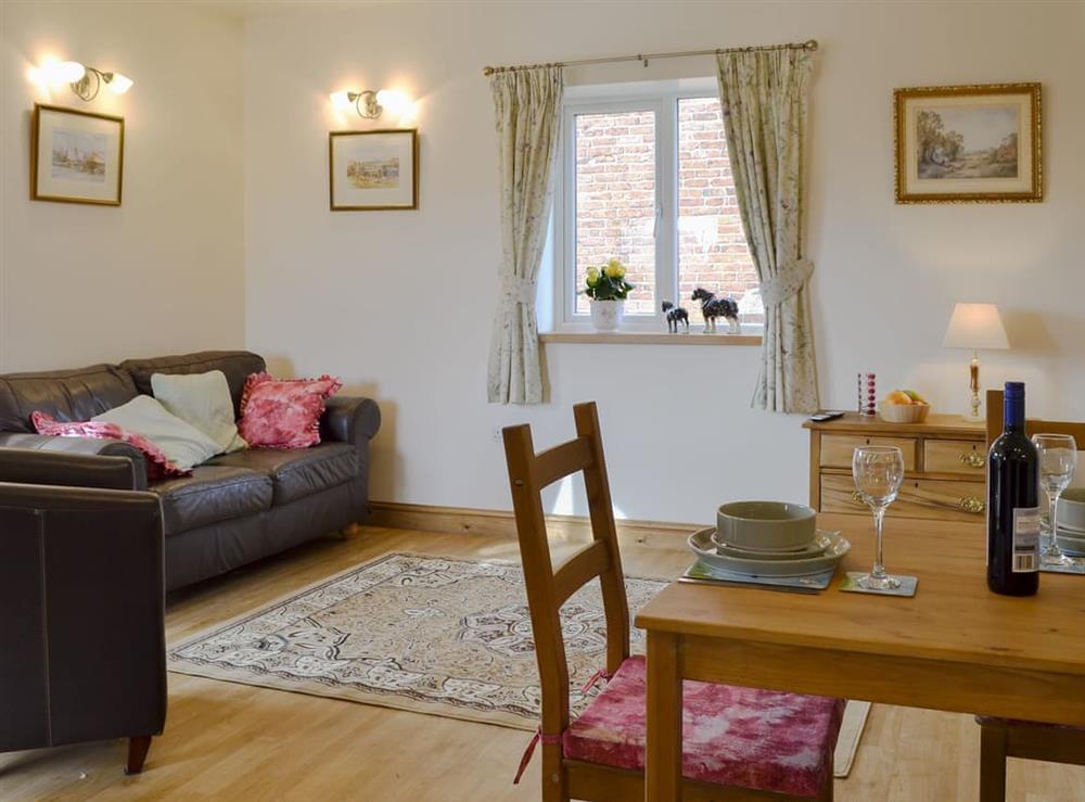 Well presented living area at Besss Cottage in Byley, near Middlewich, Cheshire