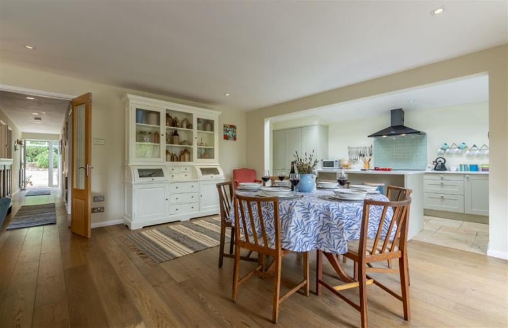 Ground floor: Open-plan dining/kitchen area at Bettys Cottage, Brancaster near Kings Lynn