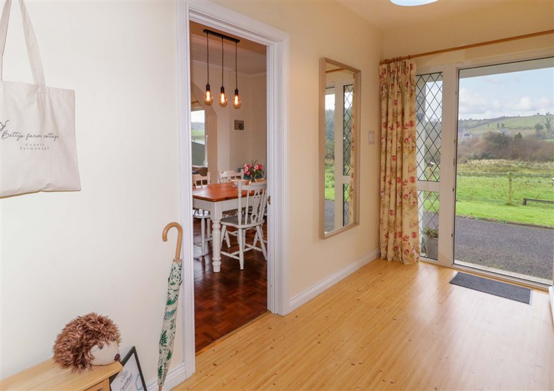 The dining room at Bettys Farm Cottage, Lack near Ederney